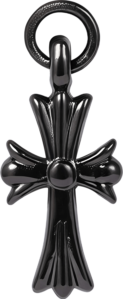 Black Crucifix Pendant (Large)