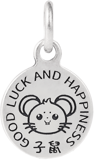 Sterling Silver Zodiac Tag (Rat)