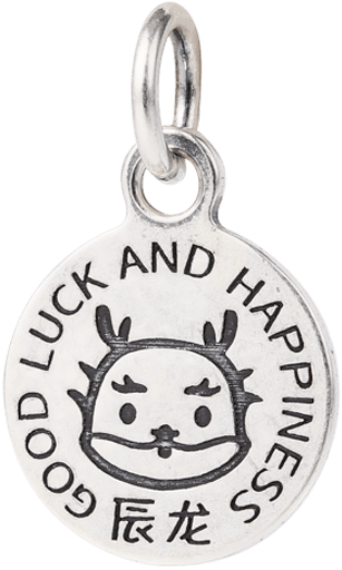 Sterling Silver Zodiac Tag (Dragon)