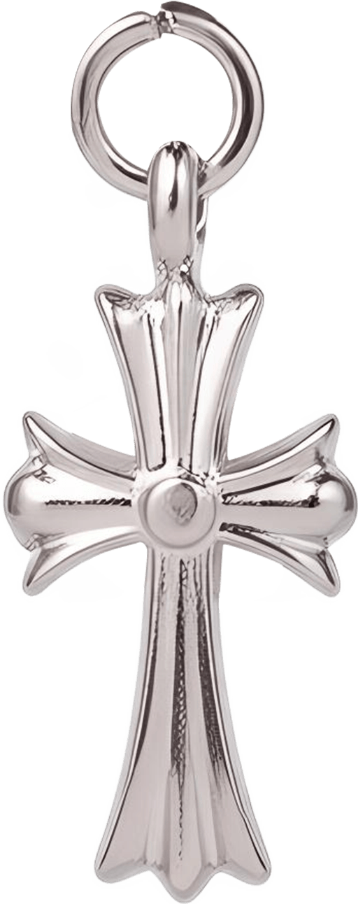 White Crucifix Pendant (Large)