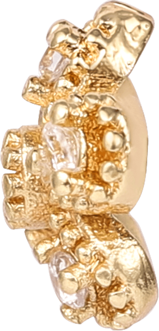 Rose-Gold Rhinestone Bead Cap